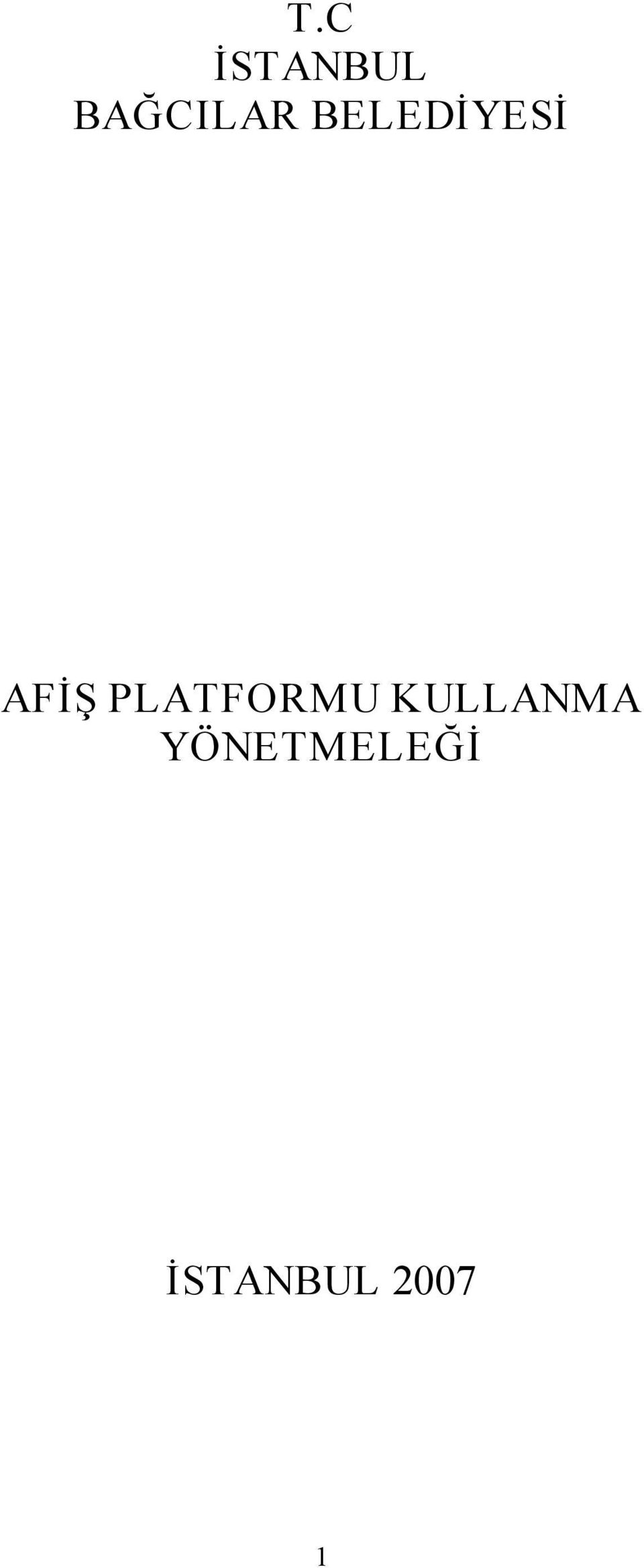 AFİŞ PLATFORMU