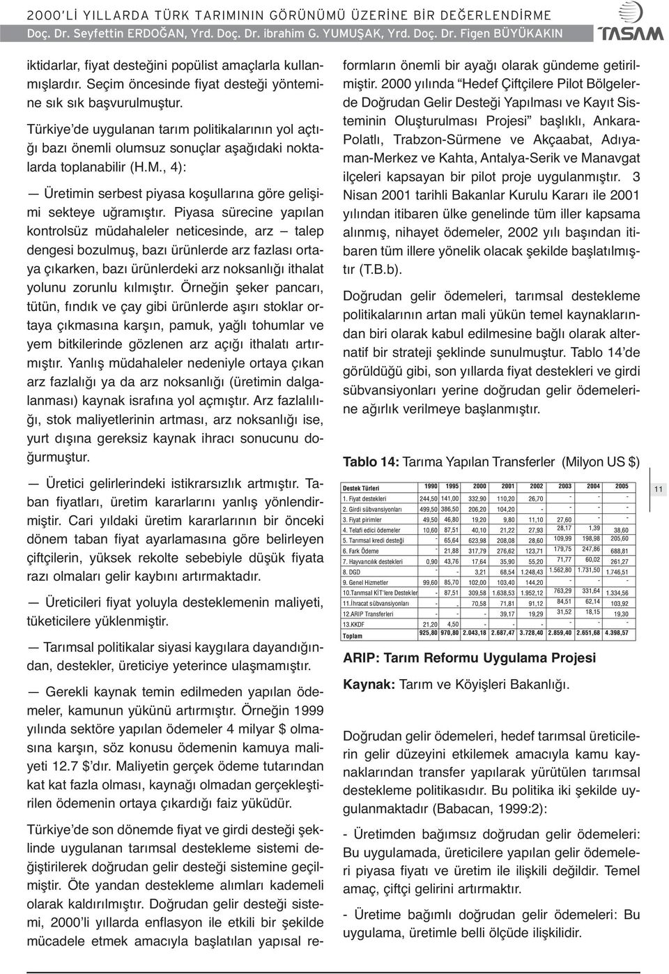 Piyasa sürecine yapılan kontrolsüz müdahaleler neticesinde, arz talep dengesi bozulmuş, bazı ürünlerde arz fazlası ortaya çıkarken, bazı ürünlerdeki arz noksanlığı ithalat yolunu zorunlu kılmıştır.