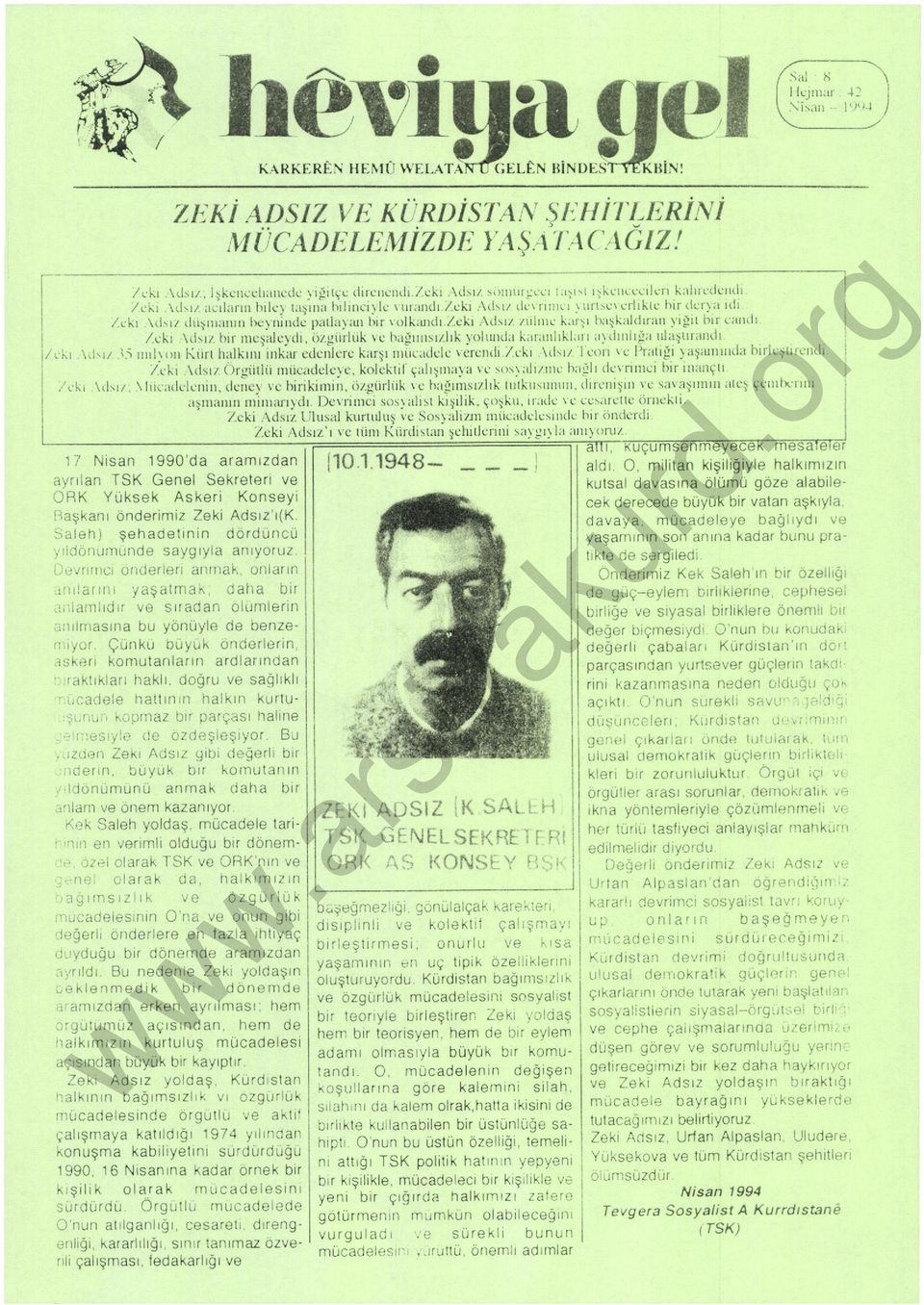 alabile- Haşkanı önderımı7?ekı Adsız 'ı( K cek derecede büyuk bır vatan aşkıyla Salı:;hJ şehaaetının aorcfuncü davaya mucadpioye bag ydı ve, ıtiorı.