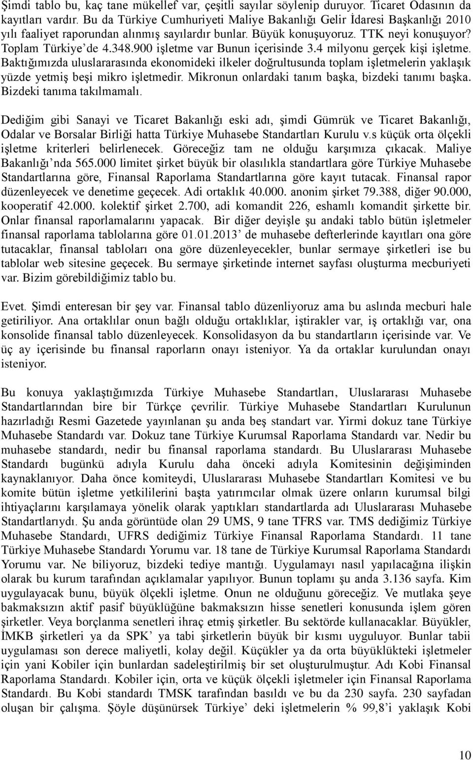 900 işletme var Bunun içerisinde 3.4 milyonu gerçek kişi işletme. Baktığımızda uluslararasında ekonomideki ilkeler doğrultusunda toplam işletmelerin yaklaşık yüzde yetmiş beşi mikro işletmedir.