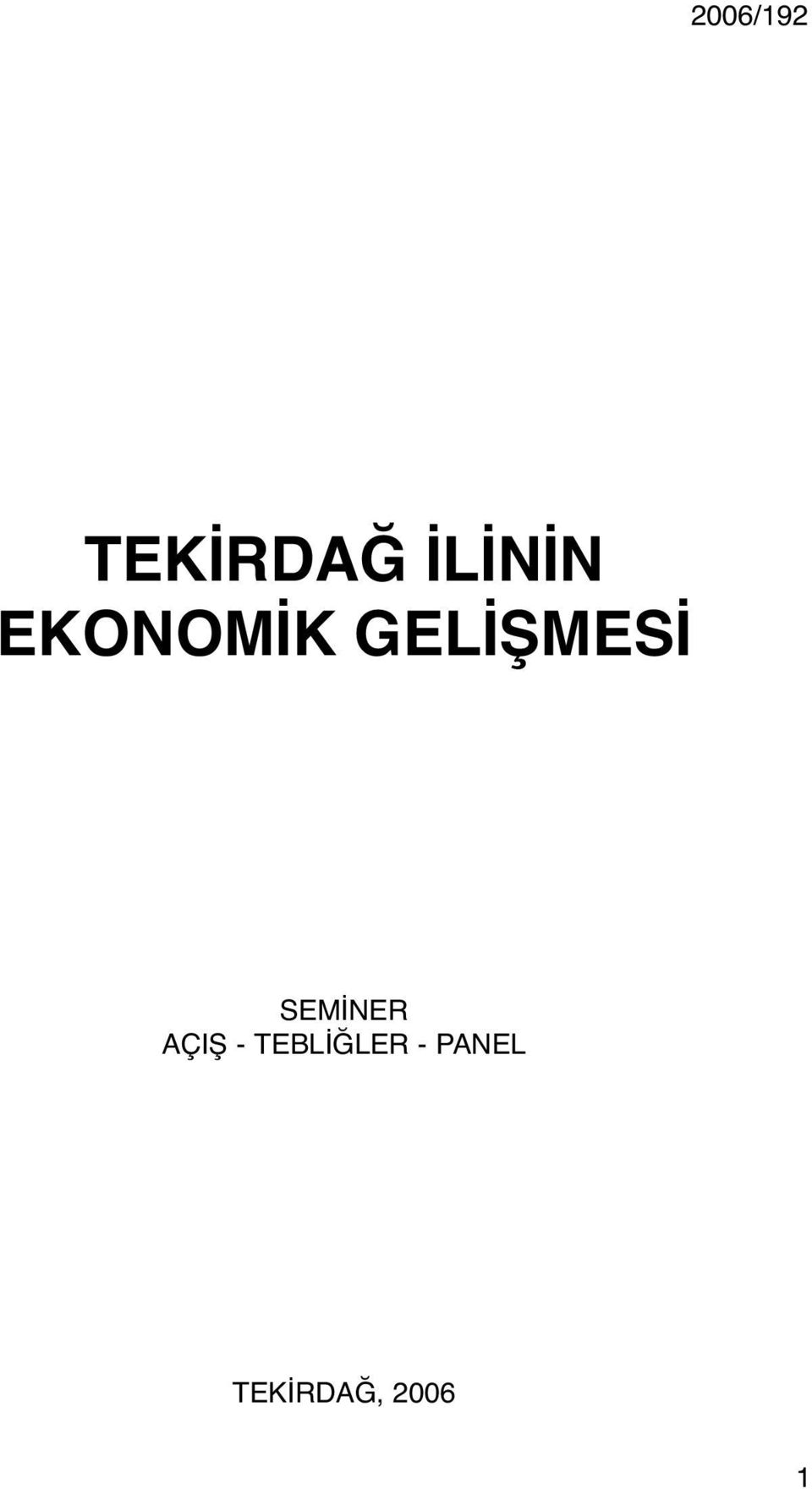 GELİŞMESİ SEMİNER AÇIŞ