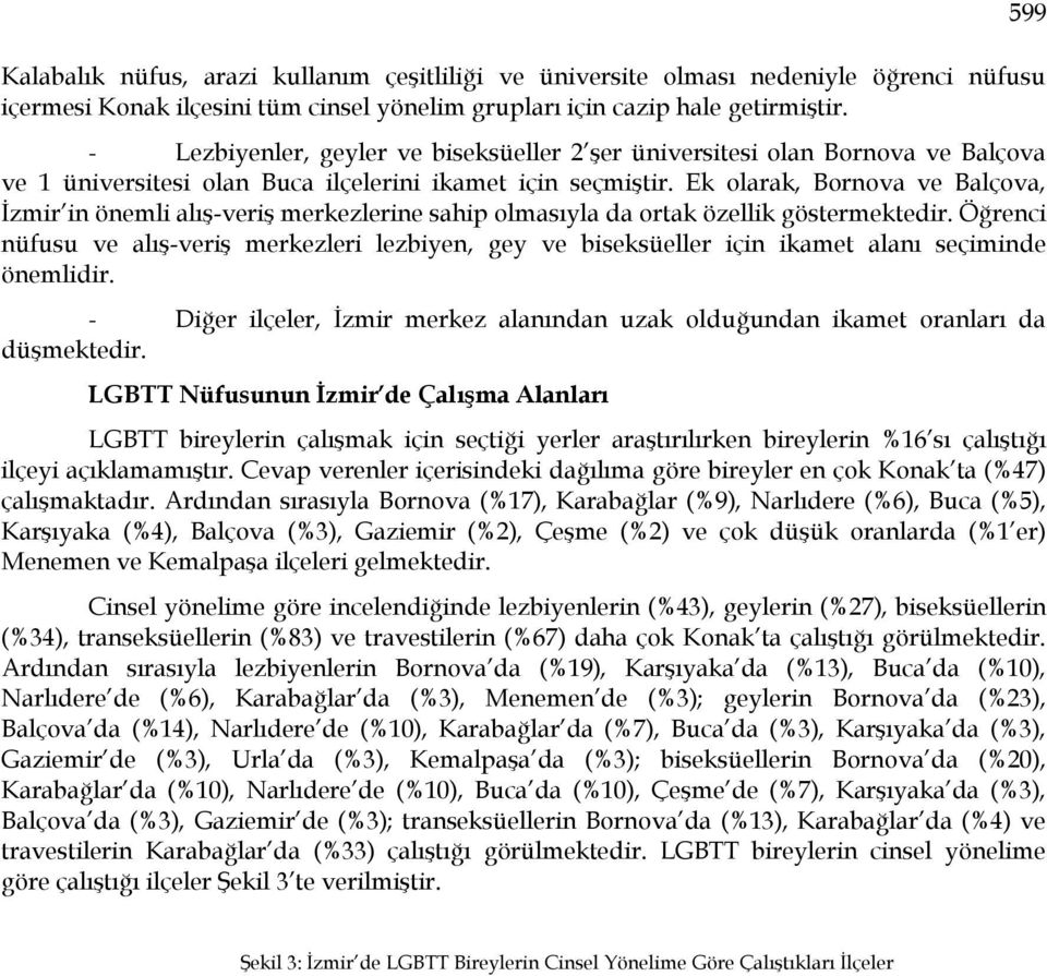 Ek olarak, Bornova ve Balçova, İzmir in önemli alış-veriş merkezlerine sahip olmasıyla da ortak özellik göstermektedir.