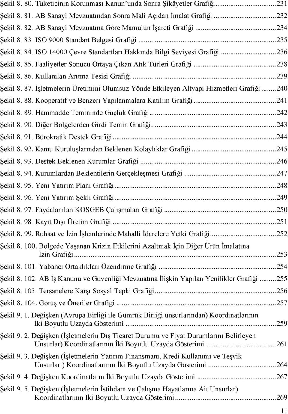 85. Faaliyetler Sonucu Ortaya Çıkan Atık Türleri Grafiği... 238 Şekil 8. 86. Kullanılan Arıtma Tesisi Grafiği... 239 Şekil 8. 87.