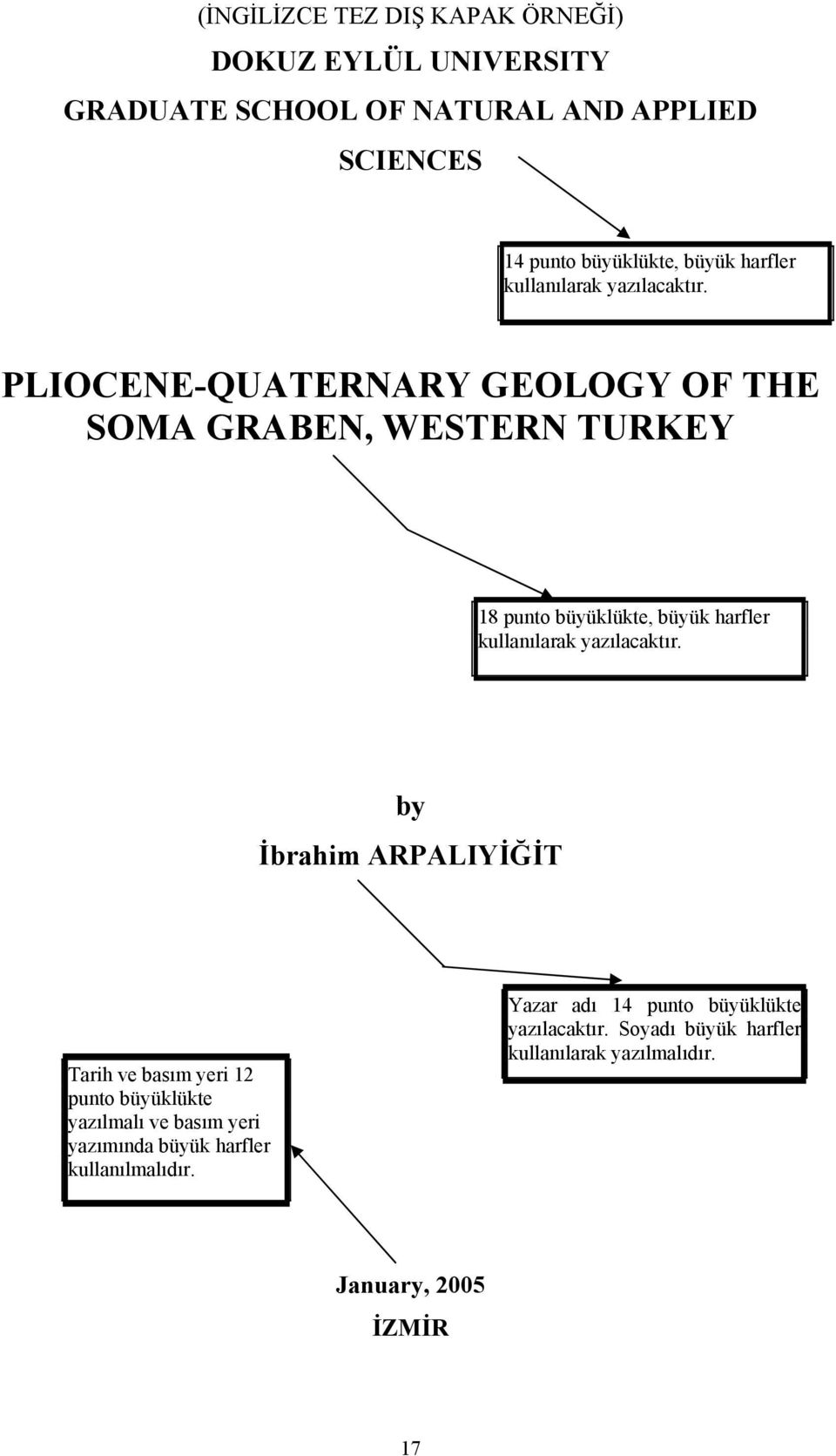 PLIOCENE-QUATERNARY GEOLOGY OF THE SOMA GRABEN, WESTERN TURKEY 18 punto büyüklükte, büyük  by İbrahim ARPALIYİĞİT Tarih ve basım yeri