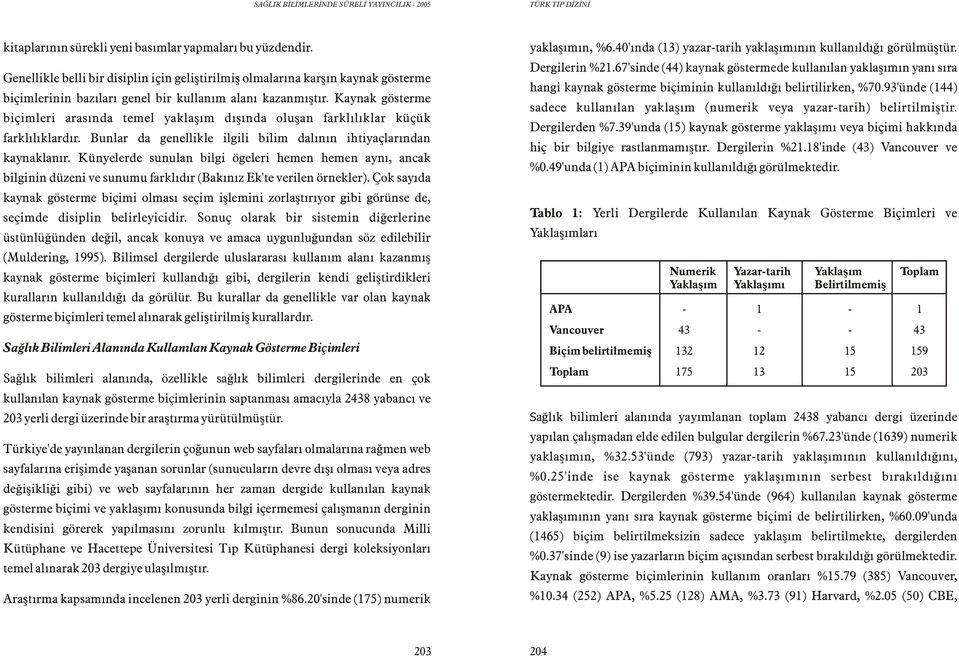 Kaynak gösterme biçimleri arasýnda temel yaklaþým dýþýnda oluþan farklýlýklar küçük farklýlýklardýr. Bunlar da genellikle ilgili bilim dalýnýn ihtiyaçlarýndan kaynaklanýr.