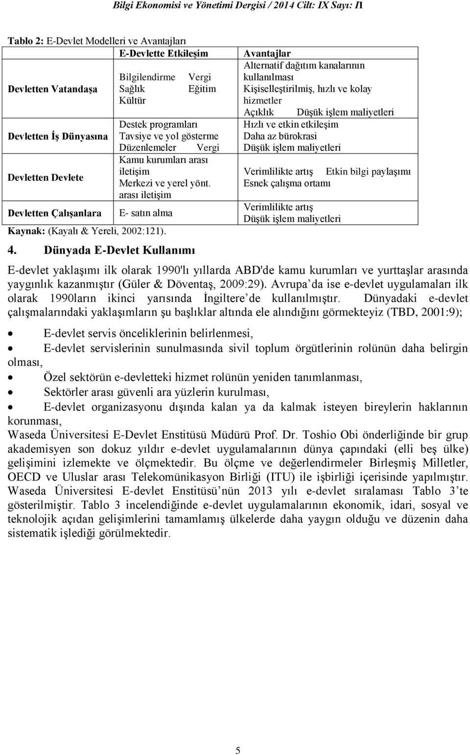 arası iletişim E- satın alma Kaynak: (Kayalı & Yereli, 2002:121). 4.