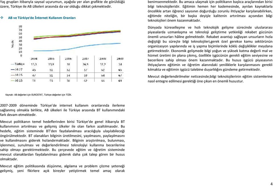 Eğitimin hemen her kademesinde, ayrılan kaynaklarla öncelikle artan öğrenci sayısının doğurduğu zorunlu ihtiyaçlar karşılanabilirken, eğitimde niteliğin, bir başka deyişle kalitenin artırılması