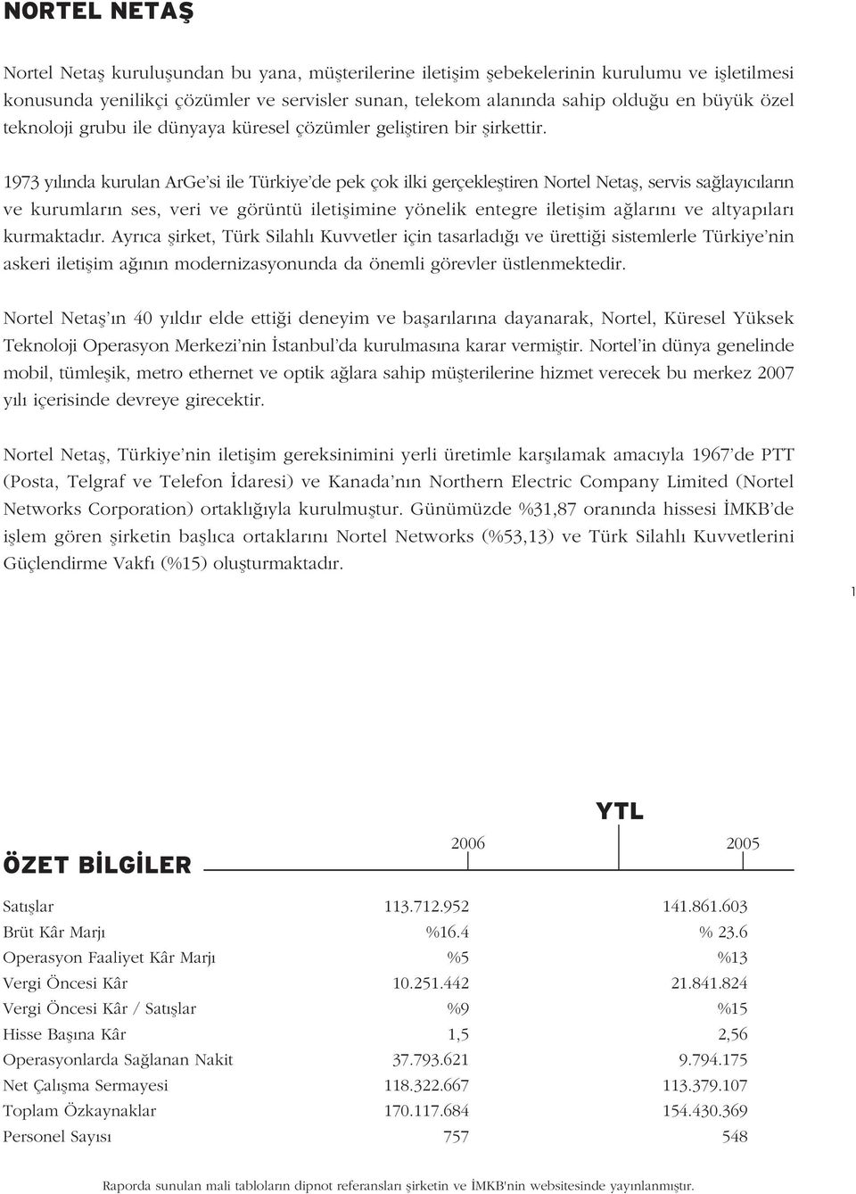 1973 y l nda kurulan ArGe si ile Türkiye de pek çok ilki gerçeklefltiren Nortel Netafl, servis sa lay c lar n ve kurumlar n ses, veri ve görüntü iletiflimine yönelik entegre iletiflim a lar n ve