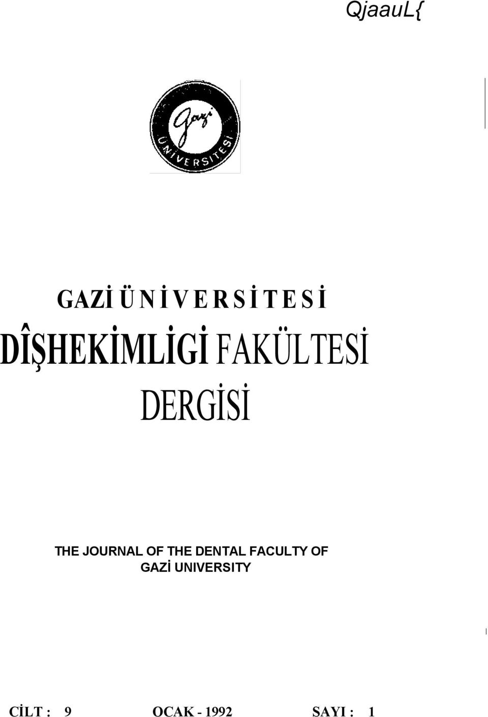 JOURNAL OF THE DENTAL FACULTY OF