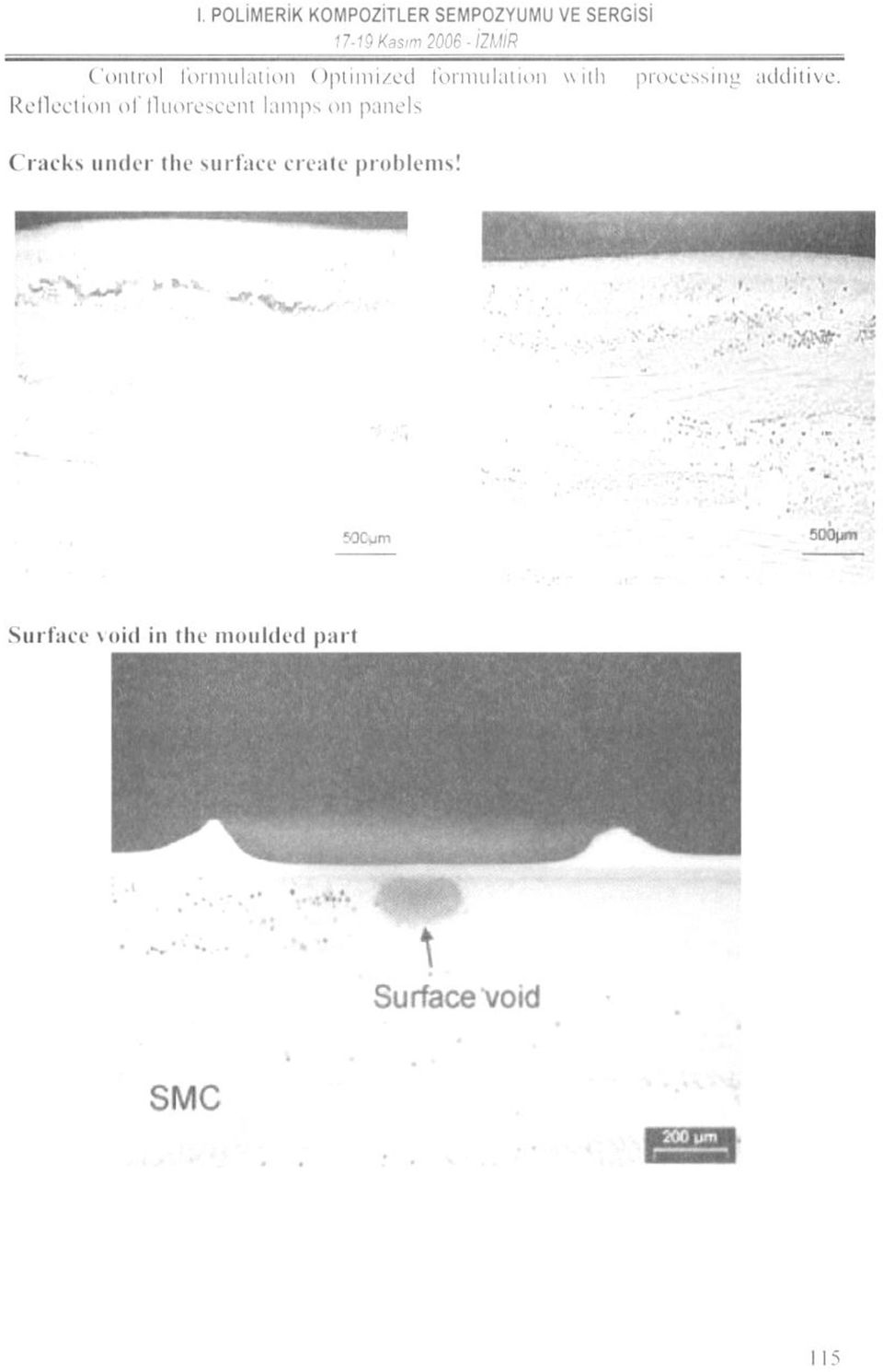 the surface create probleıııs! processing additive.