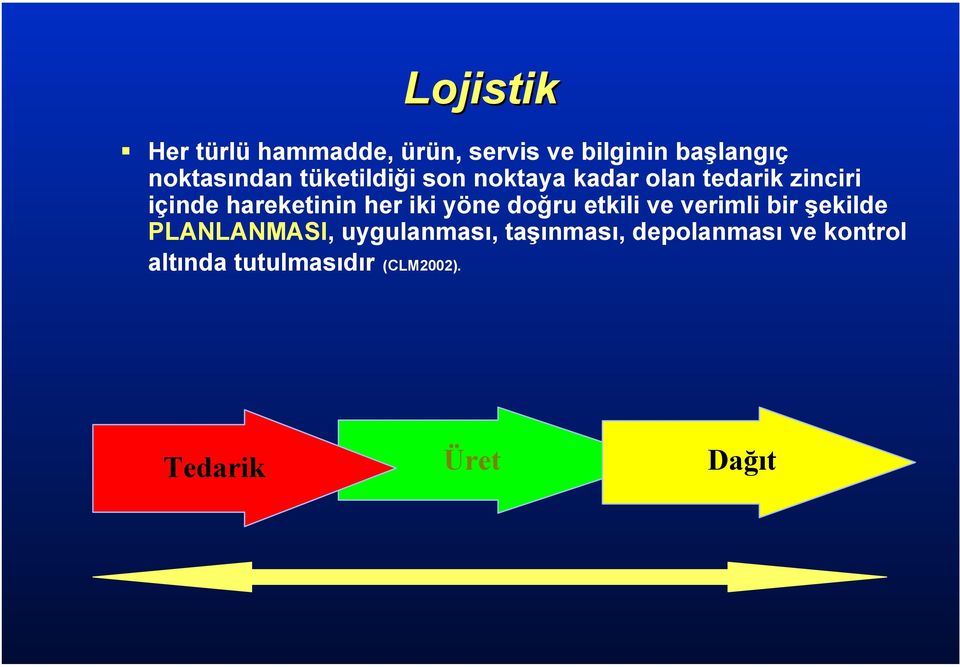 iki yöne doğru etkili ve verimli bir şekilde PLANLANMASI, uygulanması,