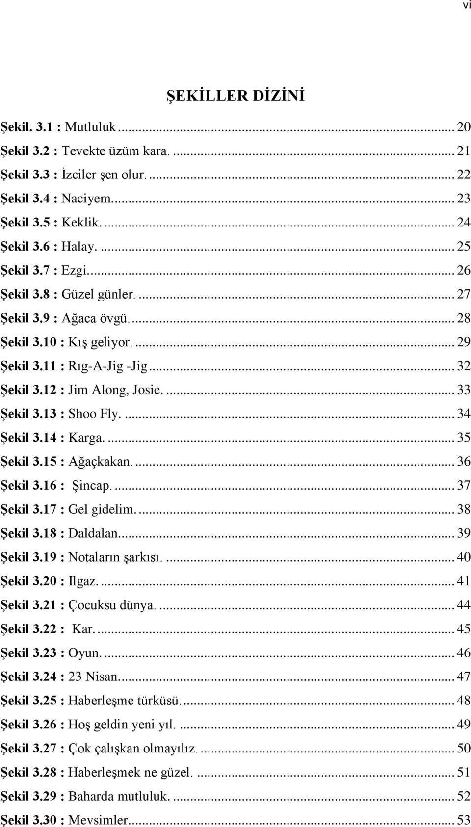 ... 33 Şekil 3.13 : Shoo Fly.... 34 Şekil 3.14 : Karga.... 35 Şekil 3.15 : Ağaçkakan.... 36 Şekil 3.16 : Şincap.... 37 Şekil 3.17 : Gel gidelim.... 38 Şekil 3.18 : Daldalan... 39 Şekil 3.