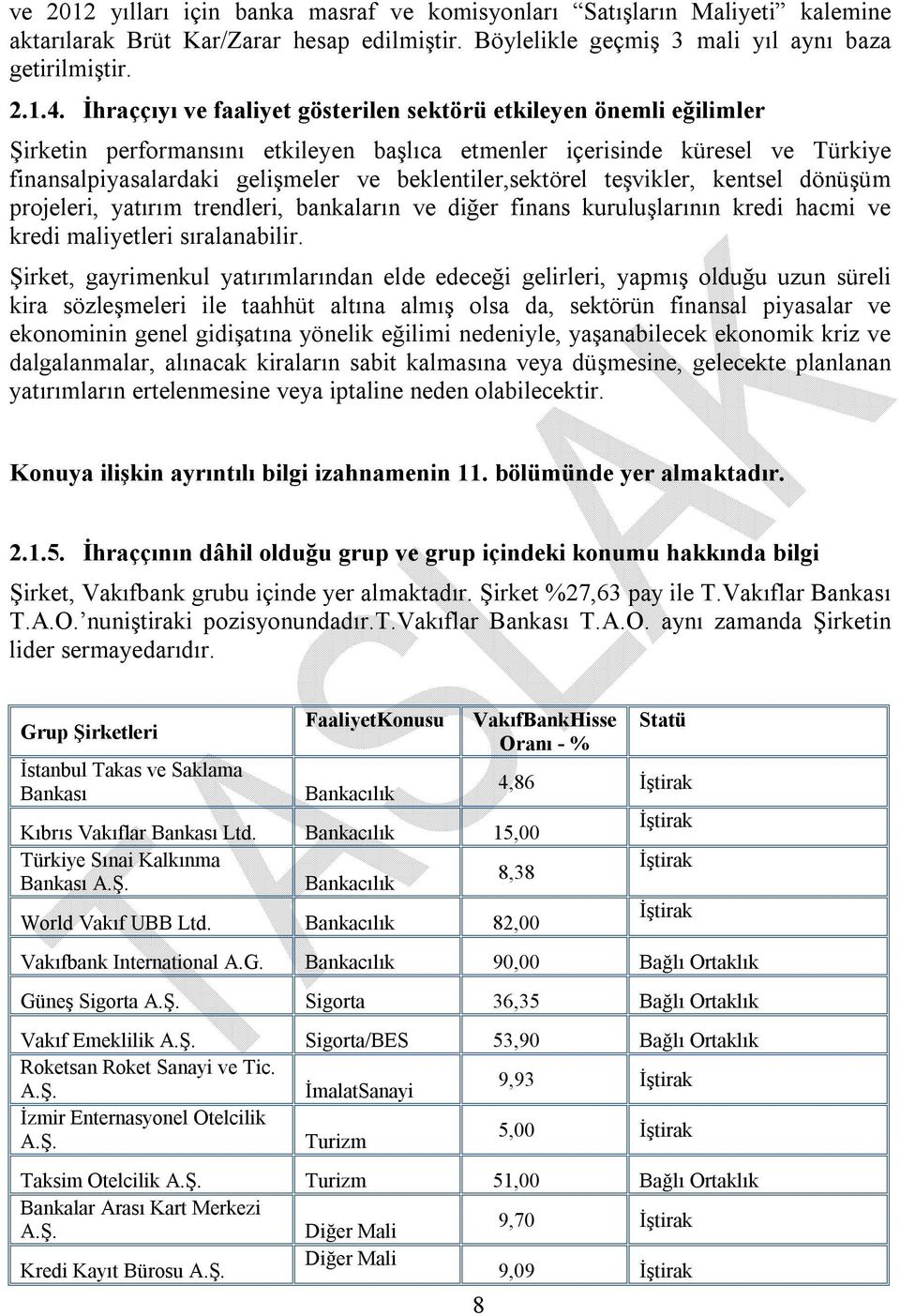 beklentiler,sektörel teşvikler, kentsel dönüşüm projeleri, yatırım trendleri, bankaların ve diğer finans kuruluşlarının kredi hacmi ve kredi maliyetleri sıralanabilir.