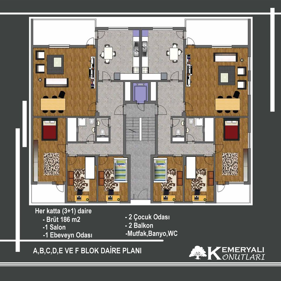 Çocuk Odası - 2 Balkon