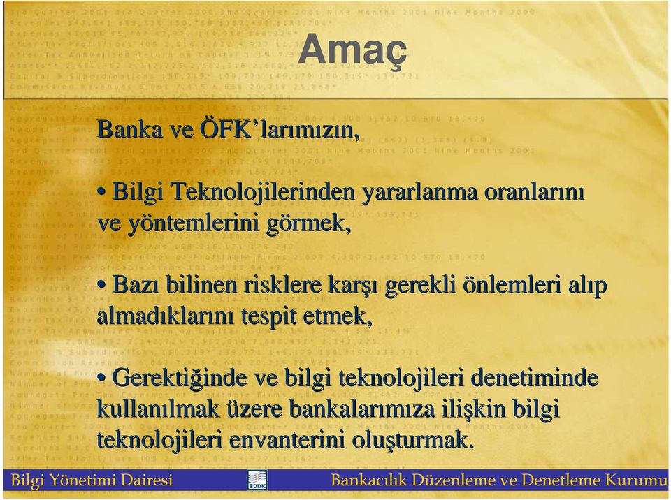 almadıklar klarını tespit etmek, Gerektiğinde inde ve bilgi teknolojileri