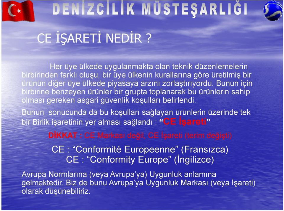 zorlaştırıyordu. Bunun için birbirine benzeyen ürünler bir grupta toplanarak bu ürünlerin sahip olması gereken asgari güvenlik koşulları belirlendi.