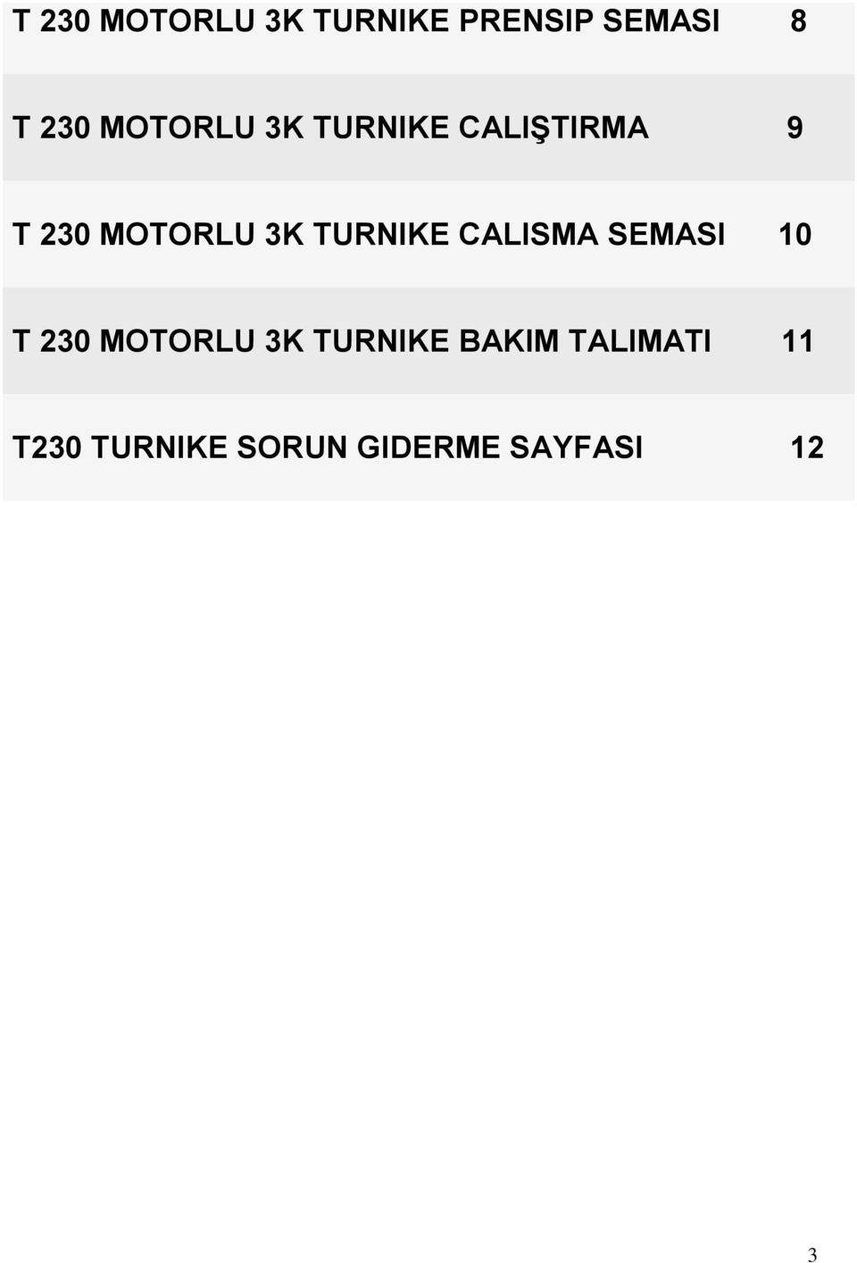 TURNIKE CALISMA SEMASI 10 T 230 MOTORLU 3K TURNIKE