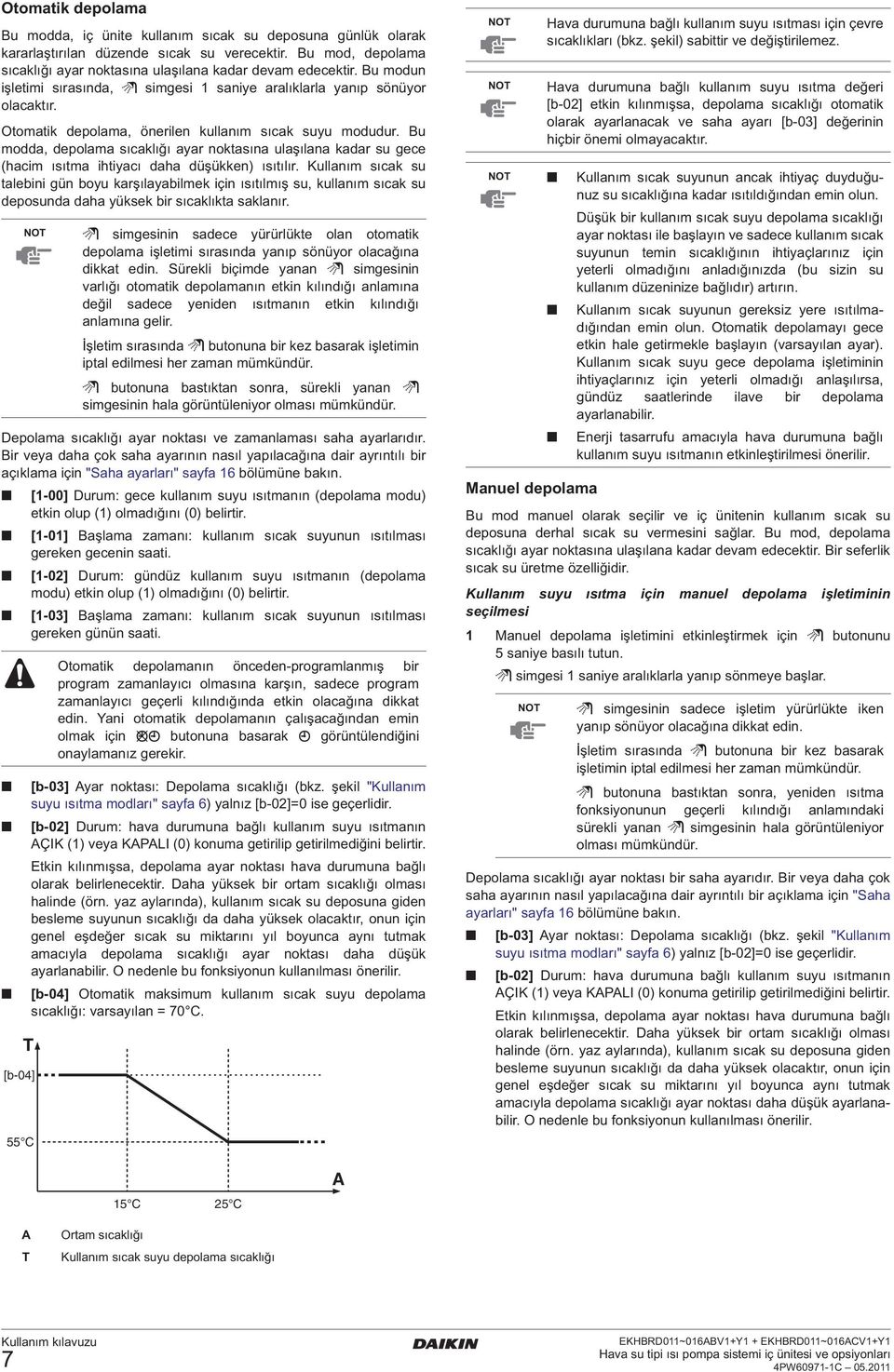 Bu modda, depolama sıcaklığı ayar nokasına ulaşılana kadar su gece (hacim ısıma ihiyacı daha düşükken) ısıılır.