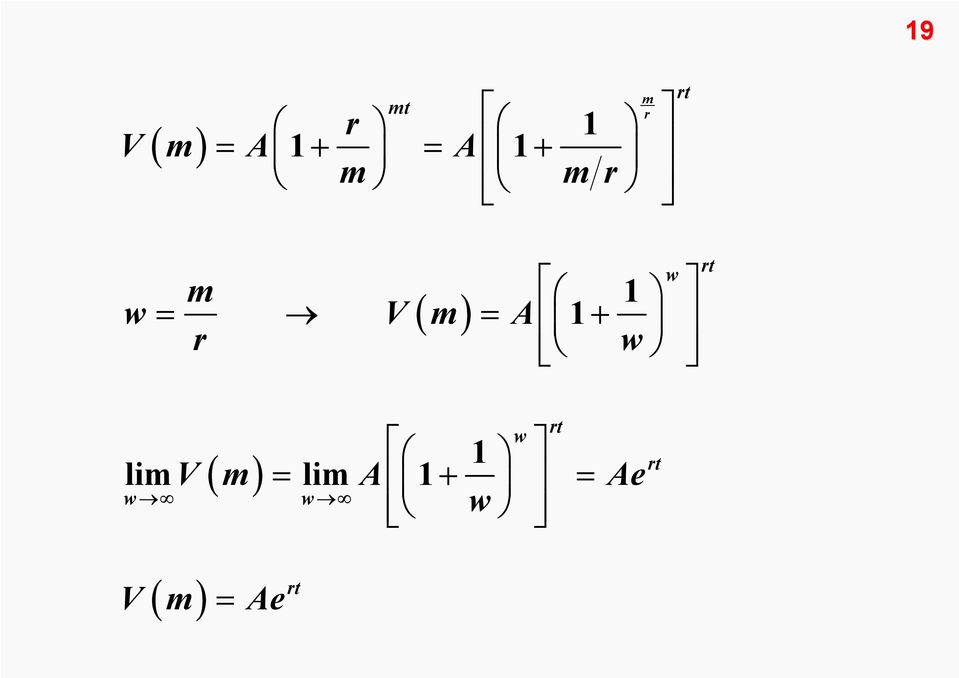 + r 1 w w r w 1 limv ( m) = lim