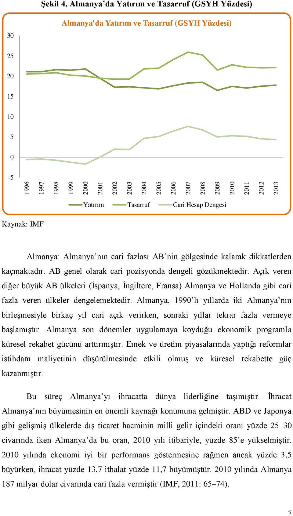 nin gölgesinde kalarak dikkatlerden kaçmaktadır. AB genel olarak cari pozisyonda dengeli gözükmektedir.