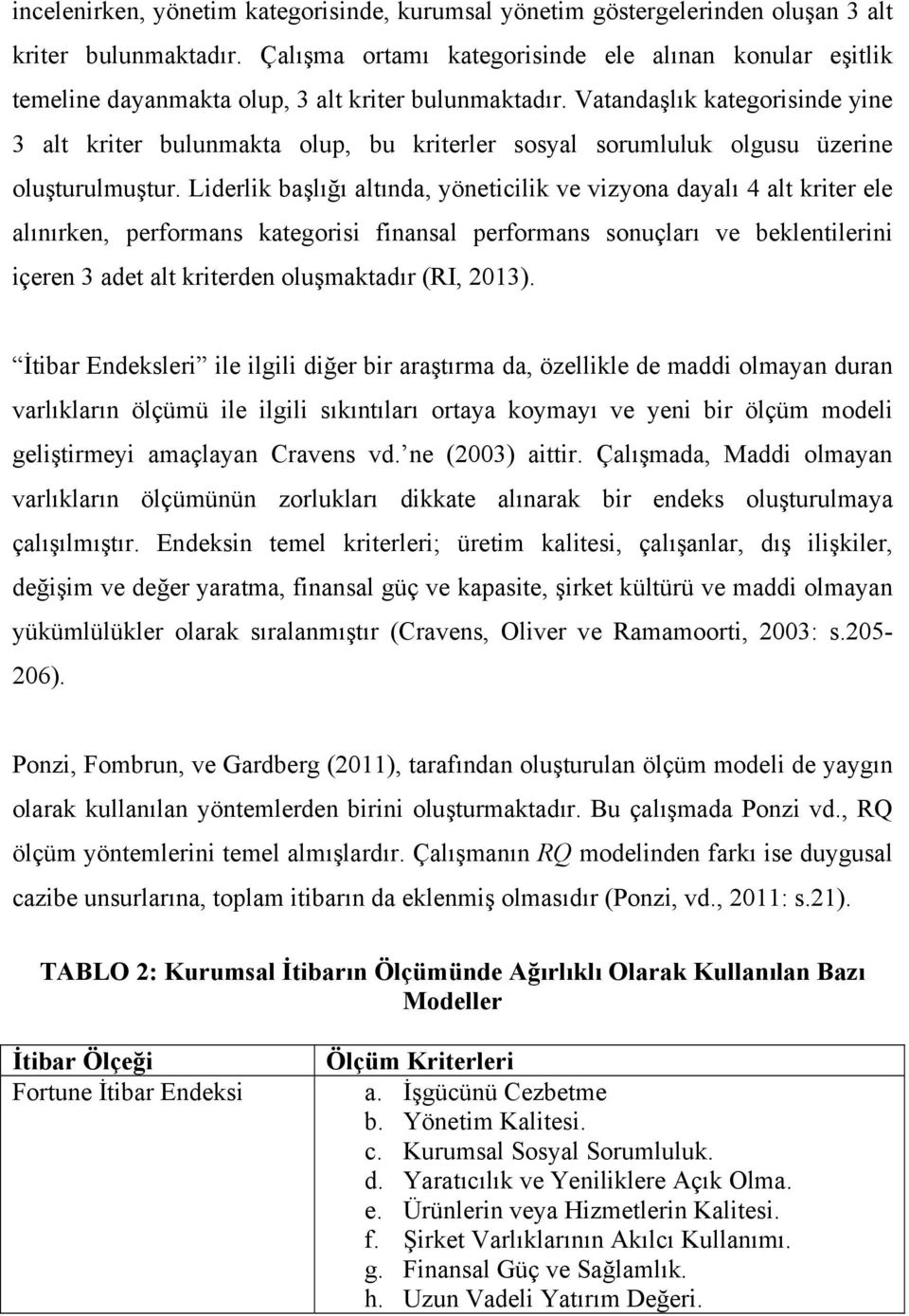 Vatandaşlık kategorisinde yine 3 alt kriter bulunmakta olup, bu kriterler sosyal sorumluluk olgusu üzerine oluşturulmuştur.