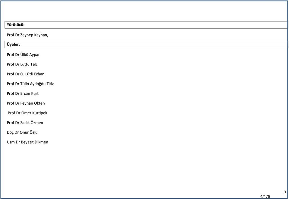 Lütfi Erhan Prof Dr Tülin Aydoğdu Titiz Prof Dr Ercan Kurt Prof