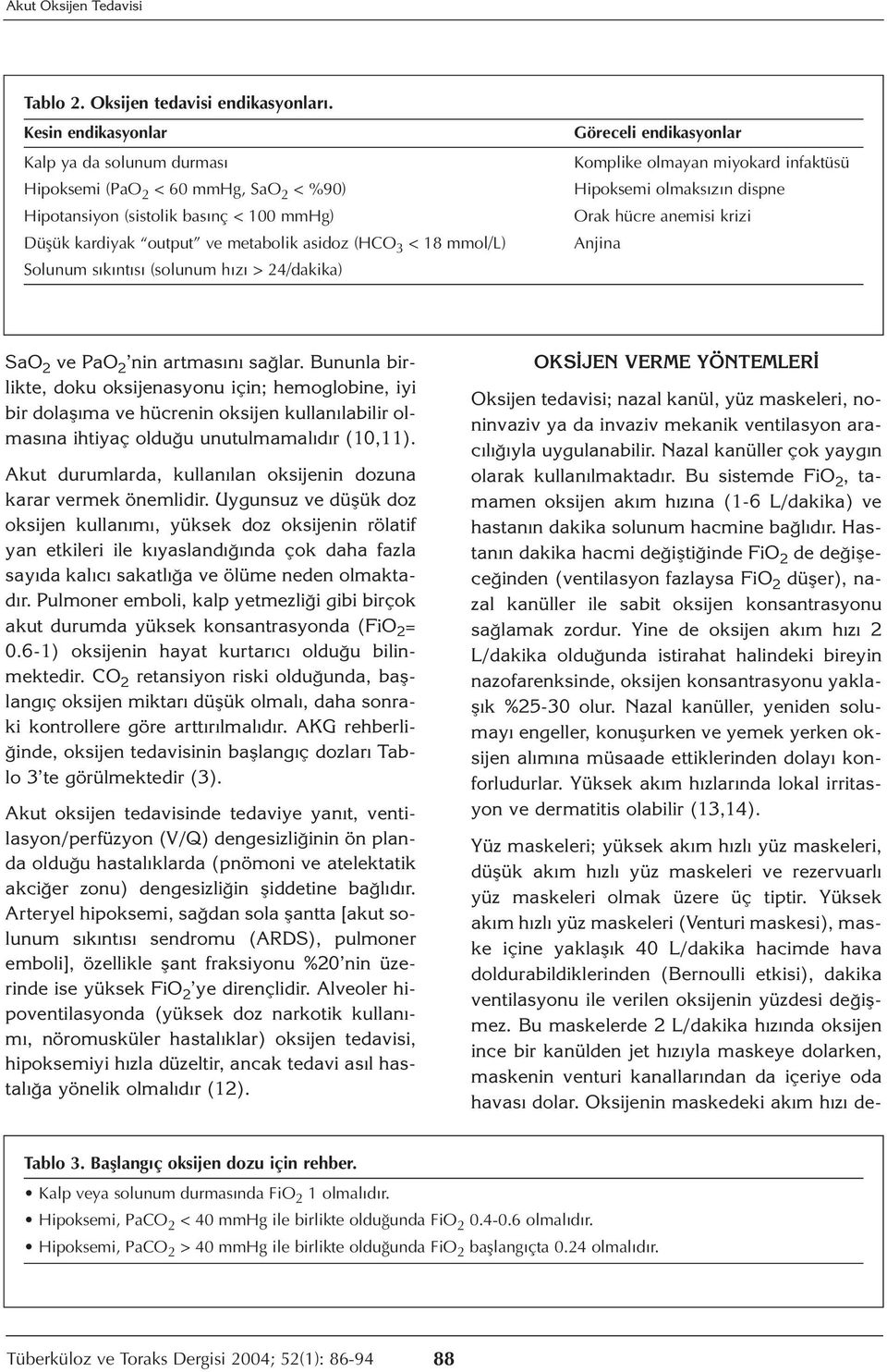 sıkıntısı (solunum hızı > 24/dakika) Göreceli endikasyonlar Komplike olmayan miyokard infaktüsü Hipoksemi olmaksızın dispne Orak hücre anemisi krizi Anjina SaO 2 ve PaO 2 nin artmasını sağlar.