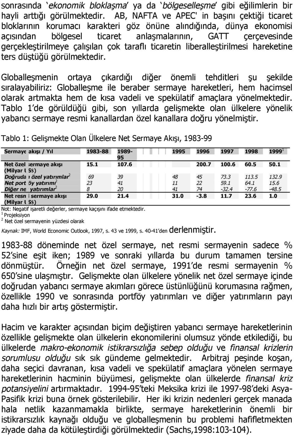 çalışılan çok taraflı ticaretin liberalleştirilmesi hareketine ters düştüğü görülmektedir.