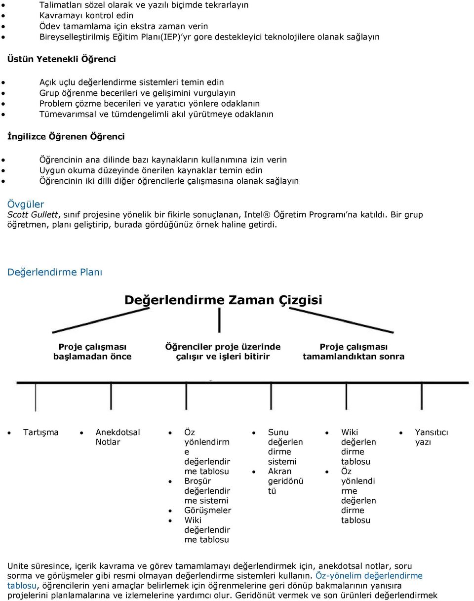 tümdengelimli akıl yürütmeye odaklanın İngilizce Öğrenen Öğrenci Öğrencinin ana dilinde bazı kaynakların kullanımına izin verin Uygun okuma düzeyinde önerilen kaynaklar temin edin Öğrencinin iki