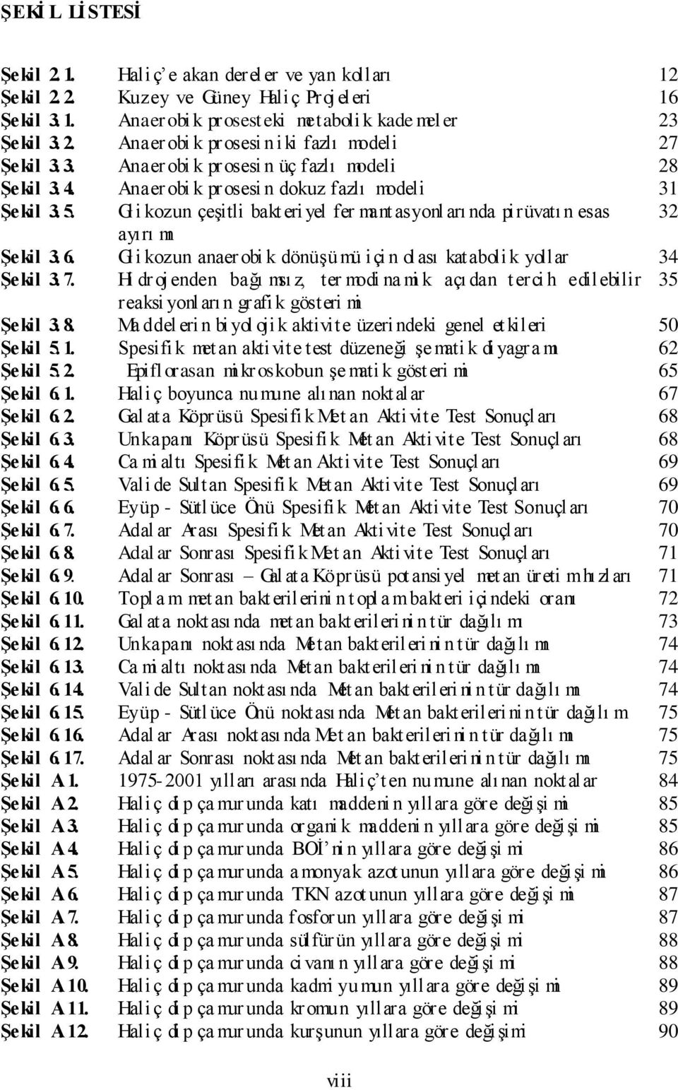 Gli kozun çeşitli bakt eri yel fer mant asyonl arı nda pirüvatı n esas 32 ayırı mı Şekil 3. 6. Gli kozun anaerobi k dönüşümü içi n olası kataboli k yollar 34 Şekil 3. 7.