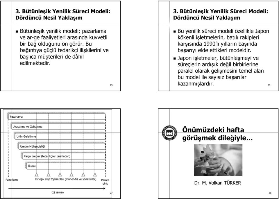 BütünleB nleşik Yenilik Süreci S Dördü Bu yenilik süreci s modeli özellikle Japon kökenli kenli işletmelerin, i batılı rakipleri karşı şısında 1990 lı yılların n başı şında başar arıyı elde ettikleri