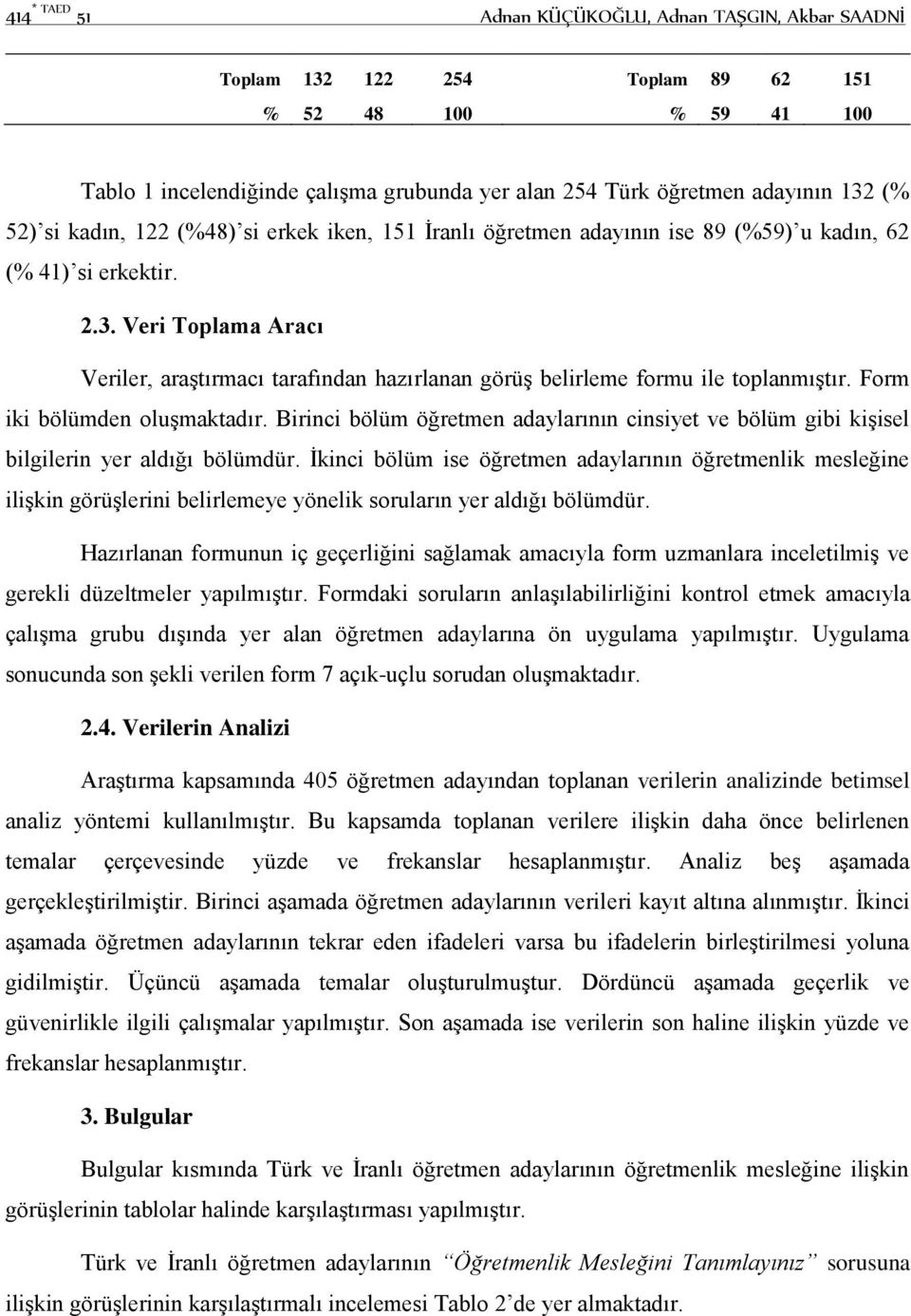 Veri Toplama Aracı Veriler, araştırmacı tarafından hazırlanan görüş belirleme formu ile toplanmıştır. Form iki bölümden oluşmaktadır.