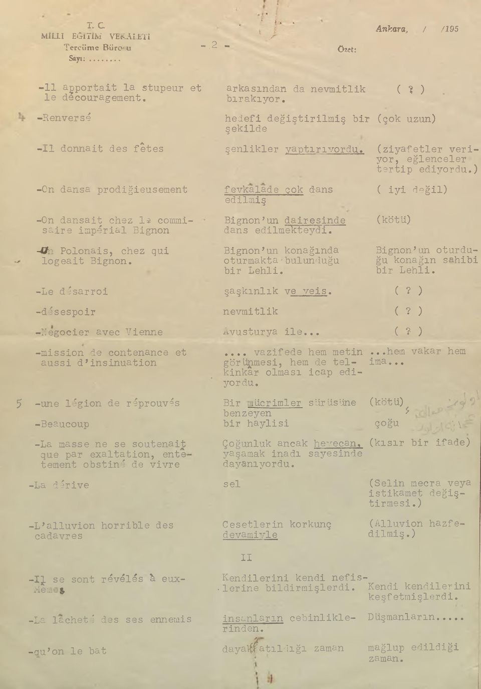 şenlikler yaptırıyordu, fevkalade çok d-ans edilmiş Bignon un dairesinde dans edilmekteydi. Bignon un konağında oturmakta -bulunduğu bir Lehli. (ziyafetler veriyor^ eğlenceler tertip ediyordu.