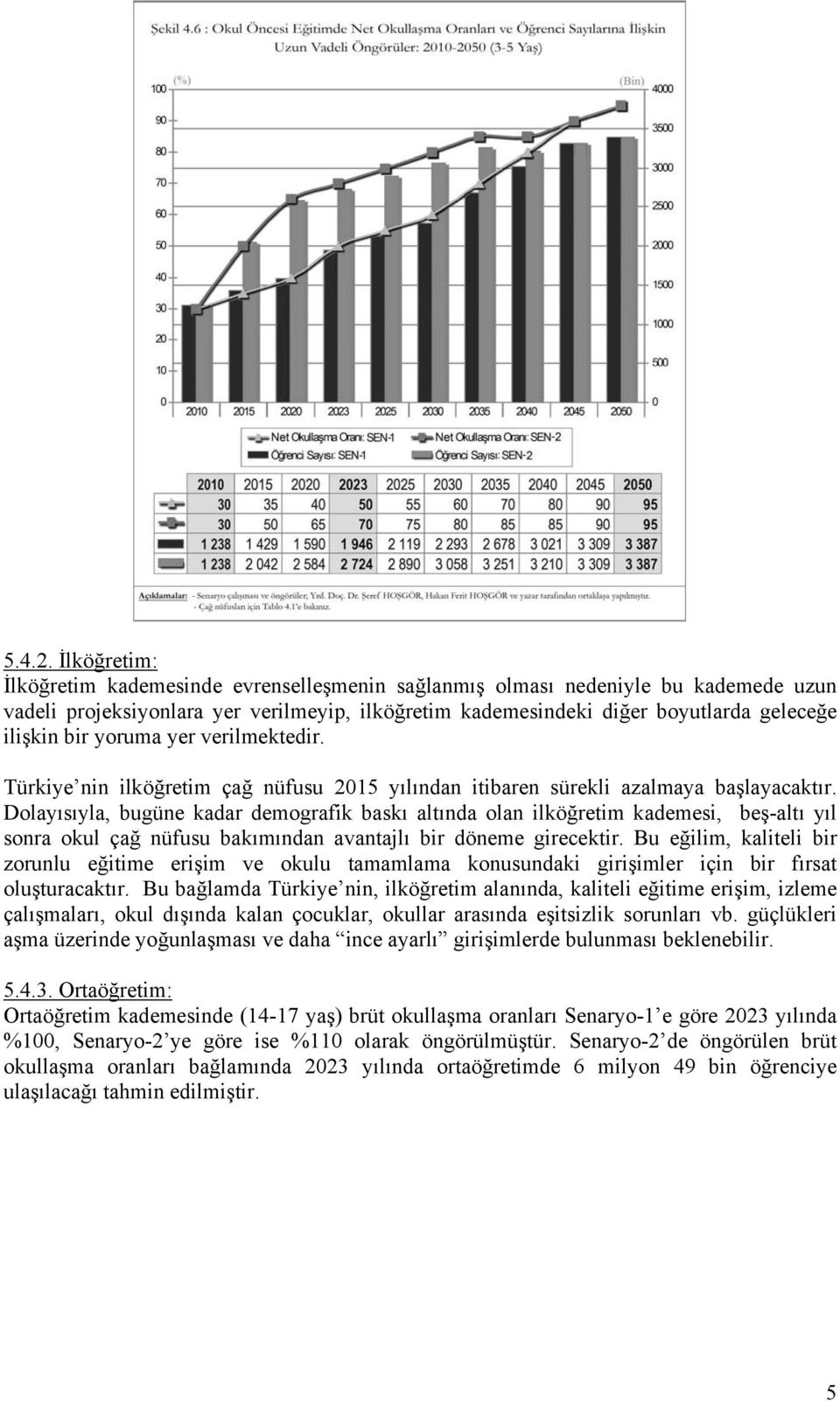 yoruma yer verilmektedir. Türkiye nin ilköğretim çağ nüfusu 2015 yılından itibaren sürekli azalmaya başlayacaktır.