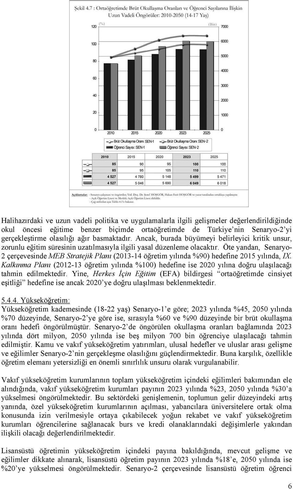 Öte yandan, Senaryo- 2 çerçevesinde MEB Stratejik Planı (2013-14 öğretim yılında %90) hedefine 2015 yılında, IX.