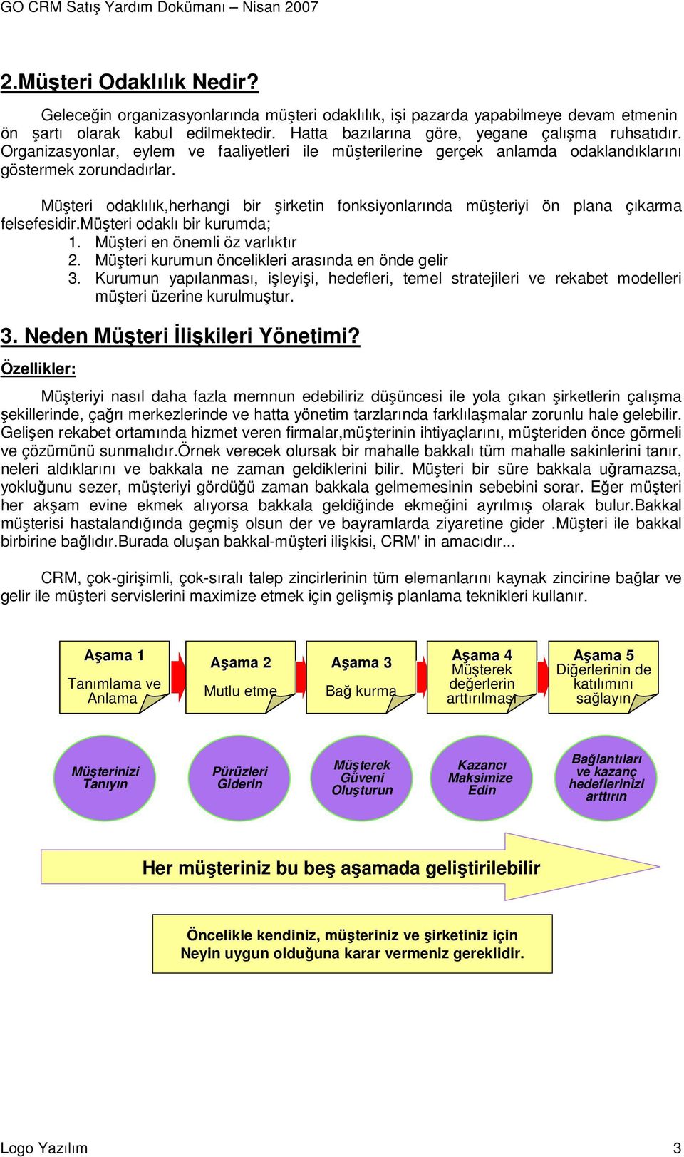 Müşteri odaklılık,herhangi bir şirketin fonksiyonlarında müşteriyi ön plana çıkarma felsefesidir.müşteri odaklı bir kurumda; 1. Müşteri en önemli öz varlıktır 2.