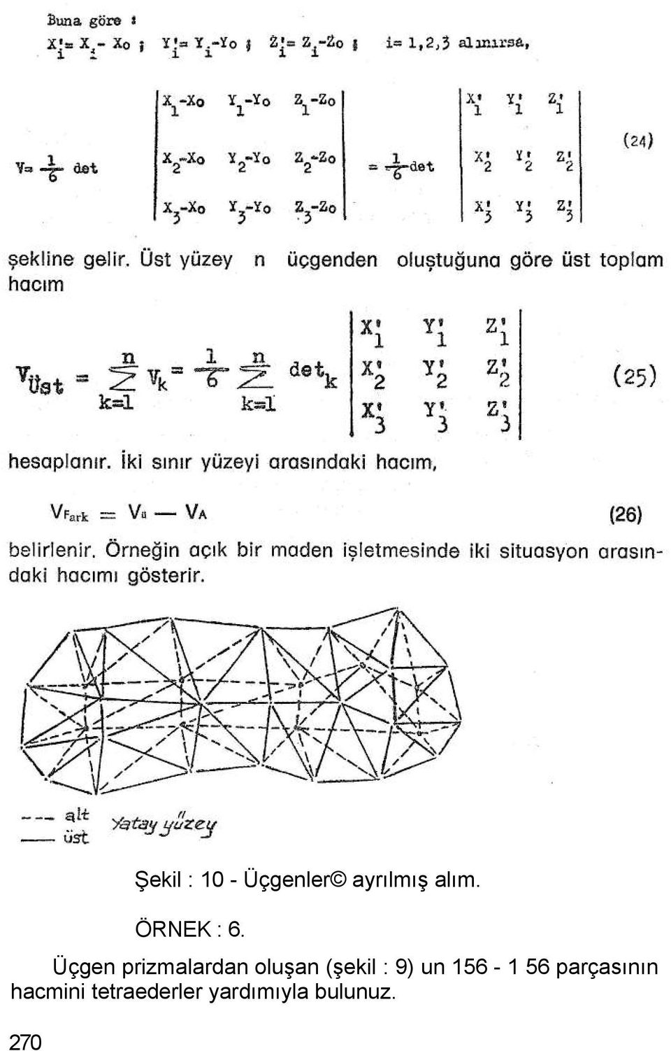 Üçgen prizmalardan oluşan (şekil : 9)