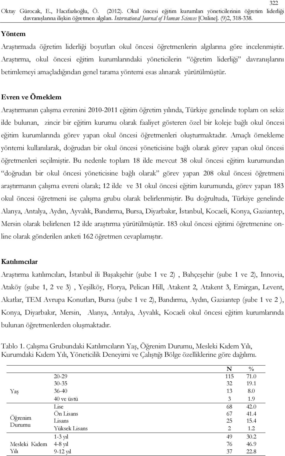 Evren ve Örneklem Araştırmanın çalışma evrenini 2010-2011 eğitim öğretim yılında, Türkiye genelinde toplam on sekiz ilde bulunan, zincir bir eğitim kurumu olarak faaliyet gösteren özel bir koleje