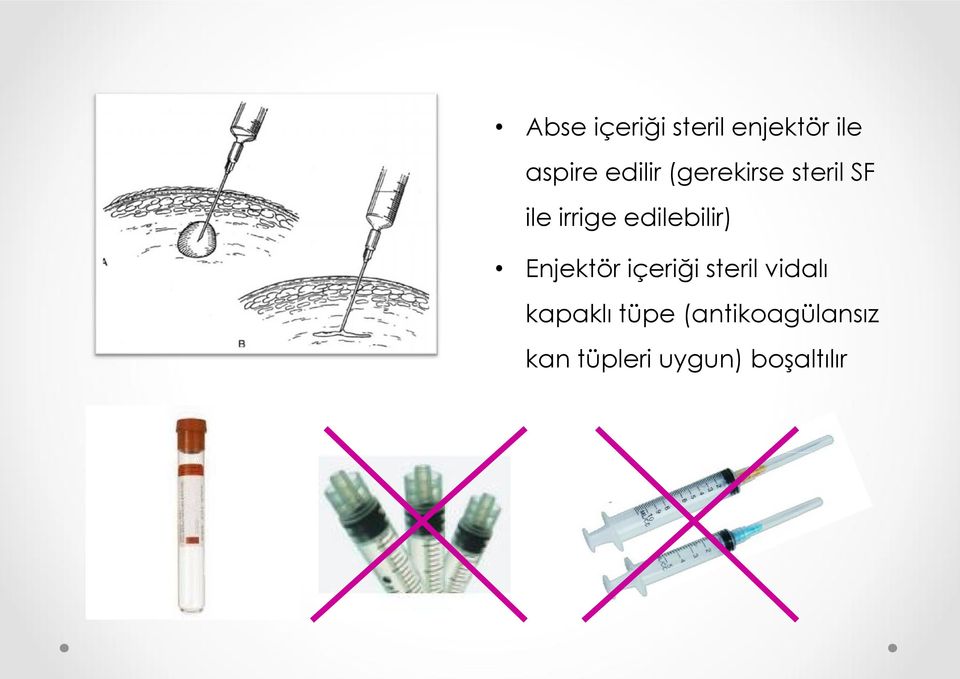 edilebilir) Enjektör içeriği steril vidalı