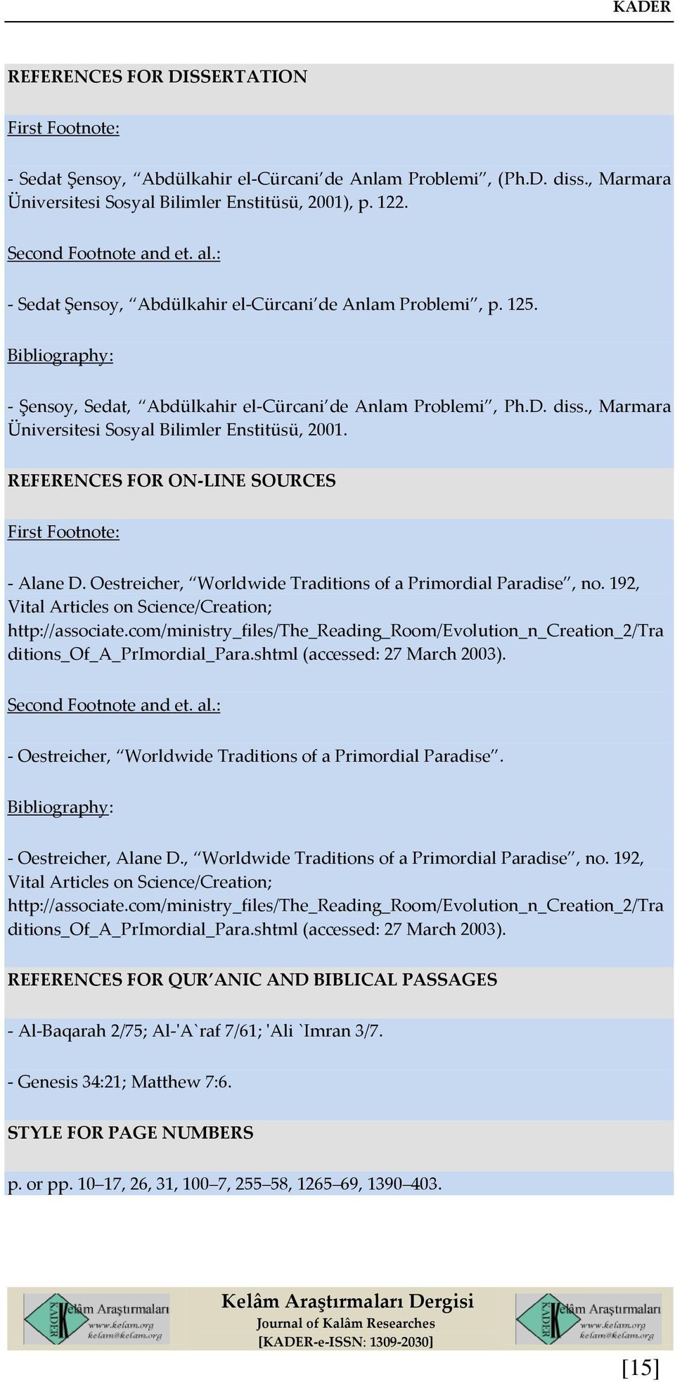 REFERENCES FOR ON-LINE SOURCES - Alane D. Oestreicher, Worldwide Traditions of a Primordial Paradise, no. 192, Vital Articles on Science/Creation; http://associate.