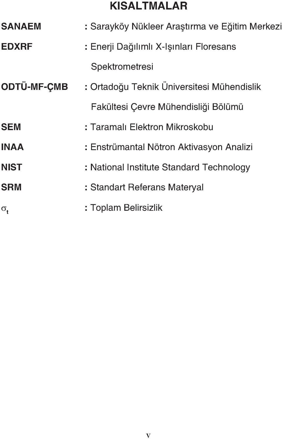 Çevre Mühendisliği Bölümü SEM INAA NIST SRM <5.