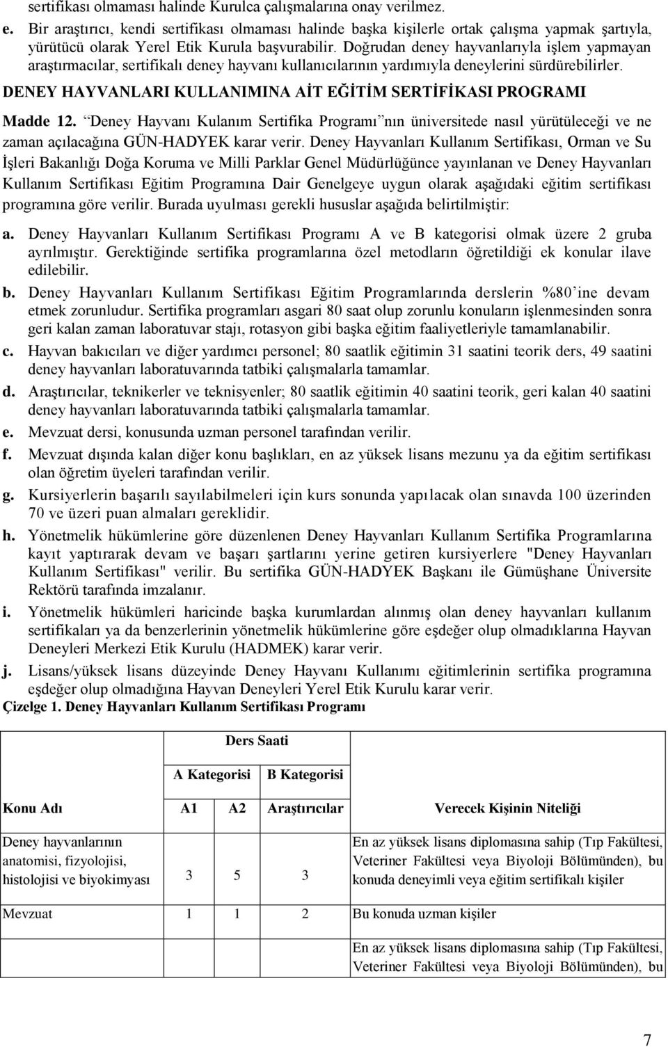 Doğrudan deney hayvanlarıyla işlem yapmayan araştırmacılar, sertifikalı deney hayvanı kullanıcılarının yardımıyla deneylerini sürdürebilirler.