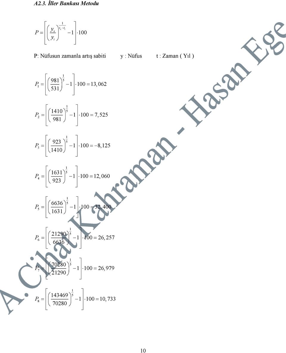 P3 = 00= 8,25 40 63 5 P4 = 00= 2, 060 923 6636 5 P5 = 00= 32, 400 63 2290 5 P6