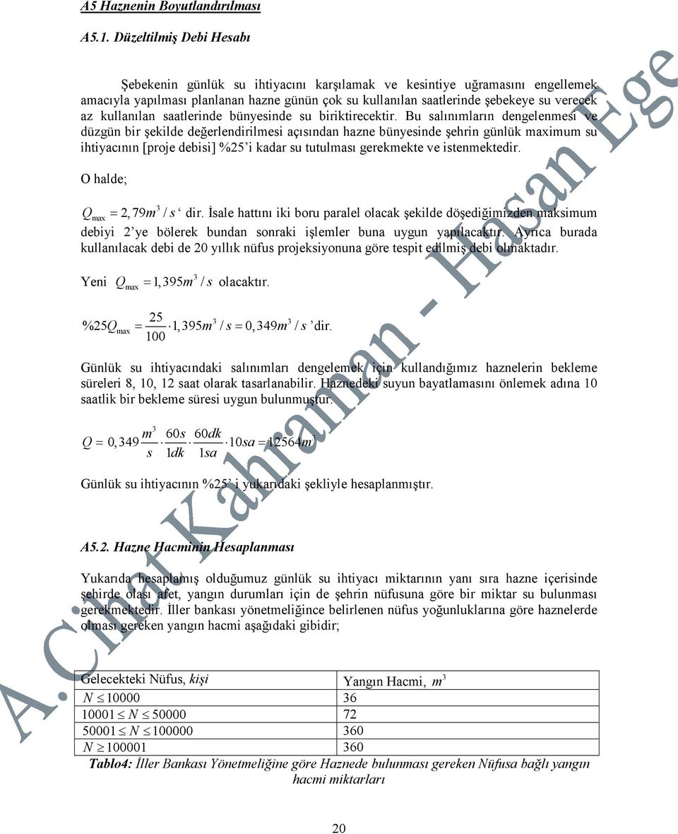 kullanılan saatlerine bünyesine su biriktirecektir.