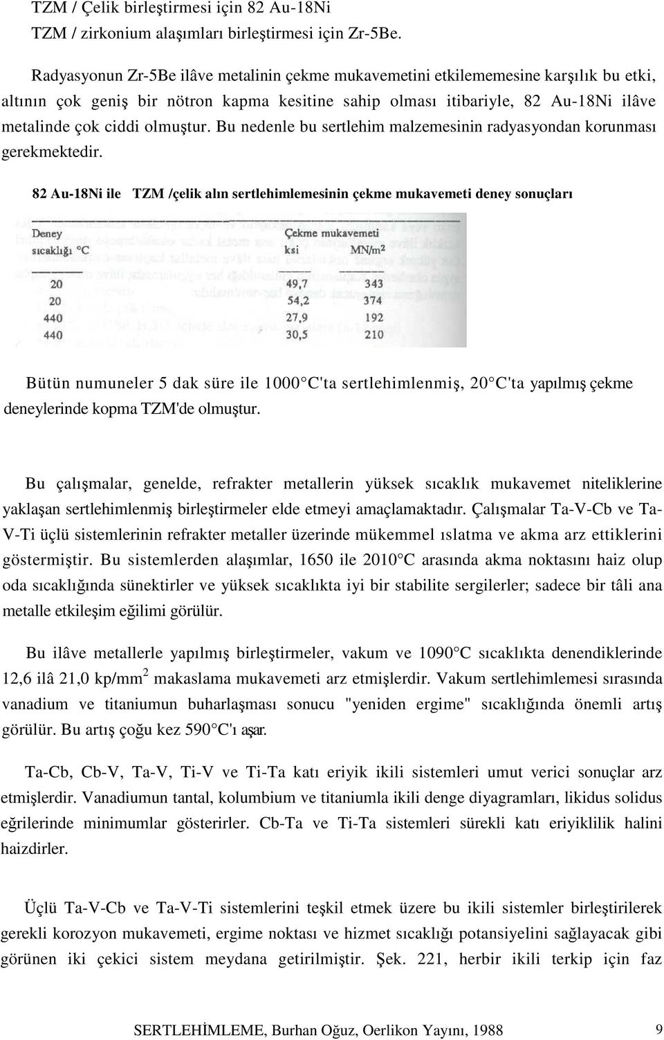 olmuştur. Bu nedenle bu sertlehim malzemesinin radyasyondan korunması gerekmektedir.