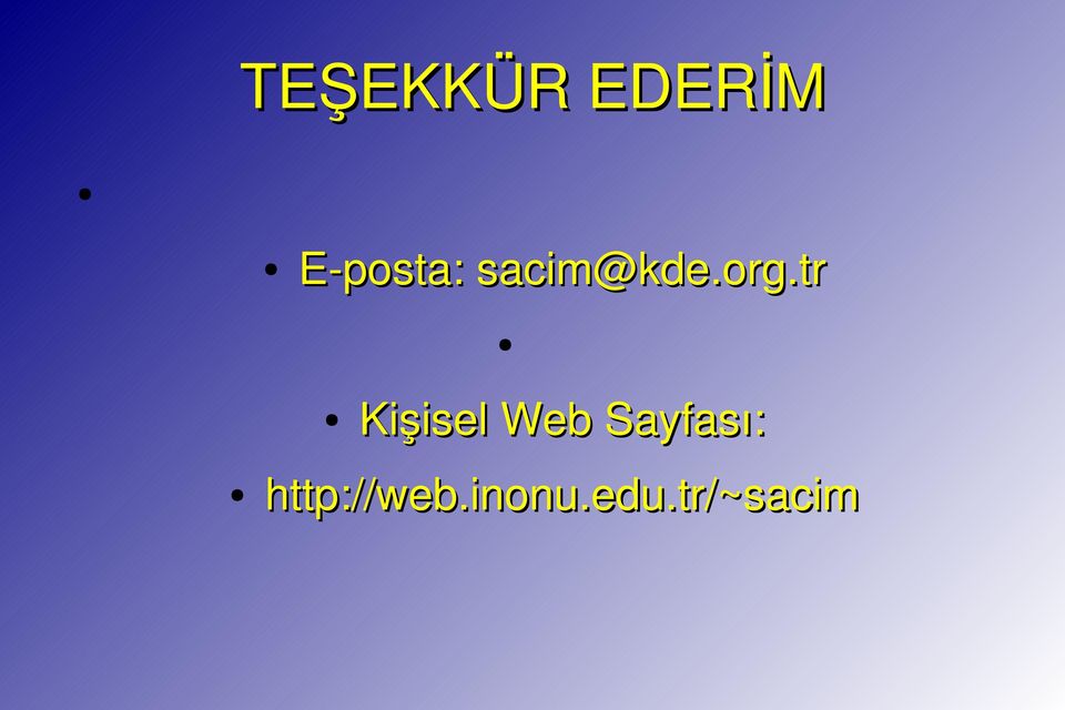 tr Kişisel Web Sayfası: