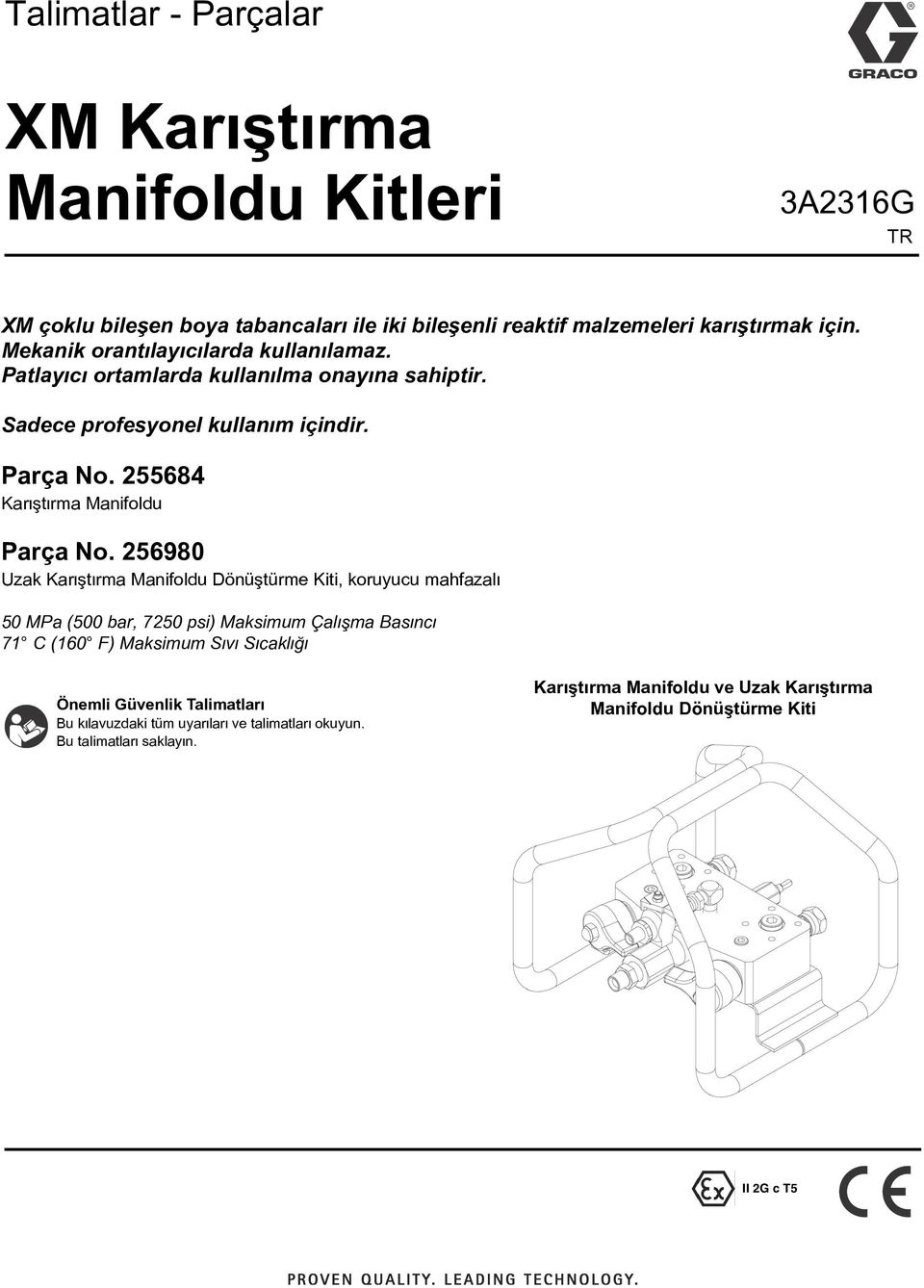 255684 Karýþtýrma Manifoldu Parça No.