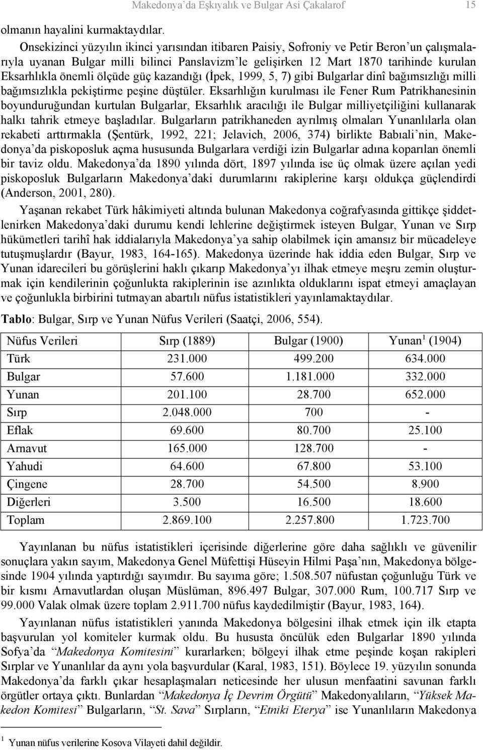 önemli ölçüde güç kazandığı (İpek, 1999, 5, 7) gibi Bulgarlar dinî bağımsızlığı milli bağımsızlıkla pekiştirme peşine düştüler.
