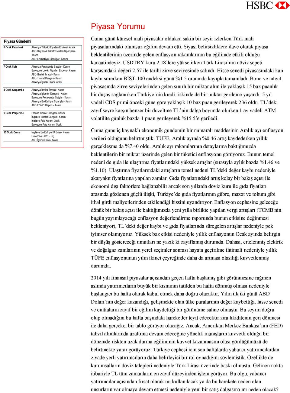 Kasım Almanya İşlemler Dengesi- Kasım Eurozone Perakende Satışlar- Kasım Almanya Endüstriyel Siparişler- Kasım ABD FOMC Raporu- Aralık 9 Ocak Perşembe Fransa Ticaret Dengesi- Kasım İngiltere Ticaret