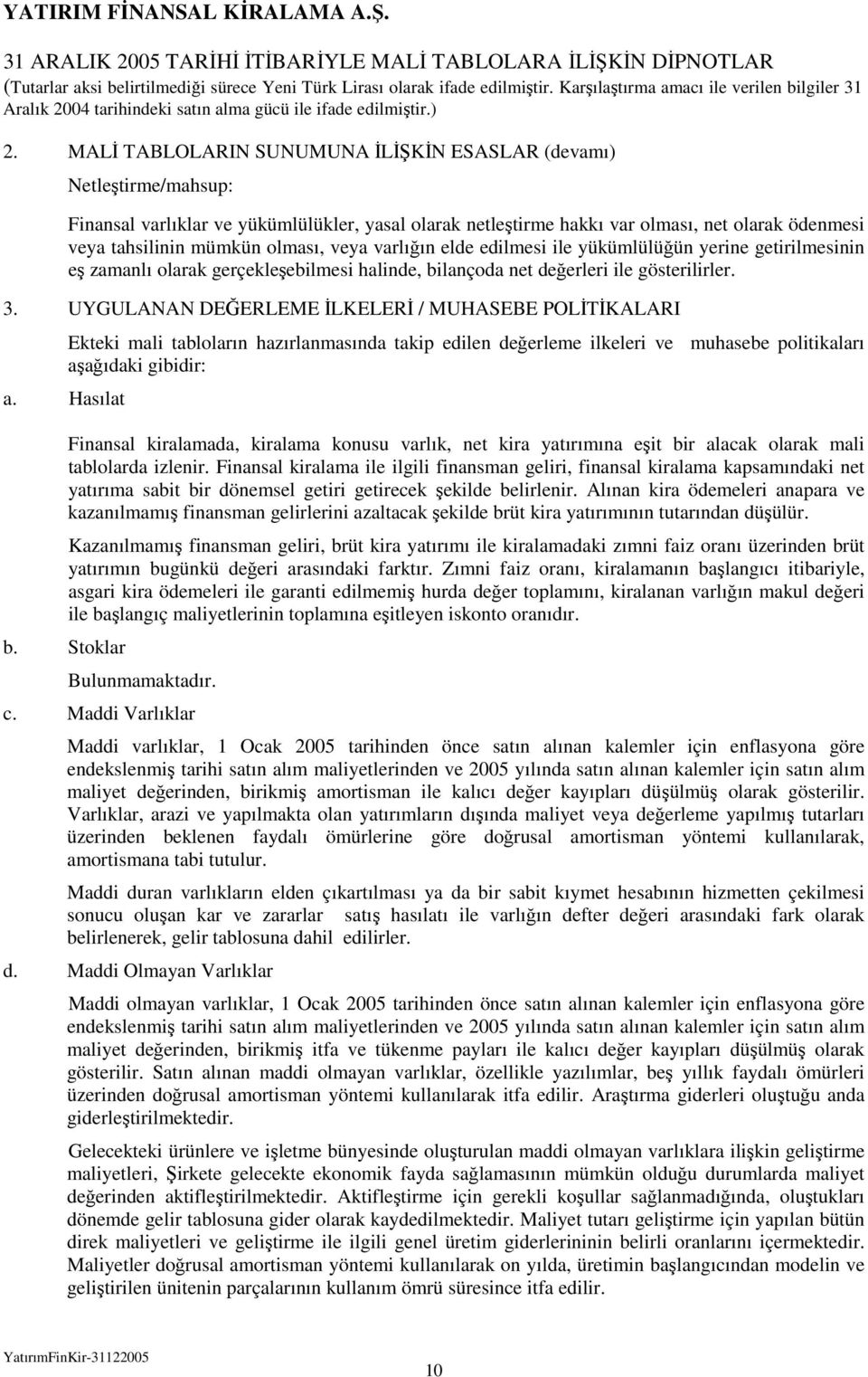 olması, veya varlığın elde edilmesi ile yükümlülüğün yerine getirilmesinin eş zamanlı olarak gerçekleşebilmesi halinde, bilançoda net değerleri ile gösterilirler. 3.